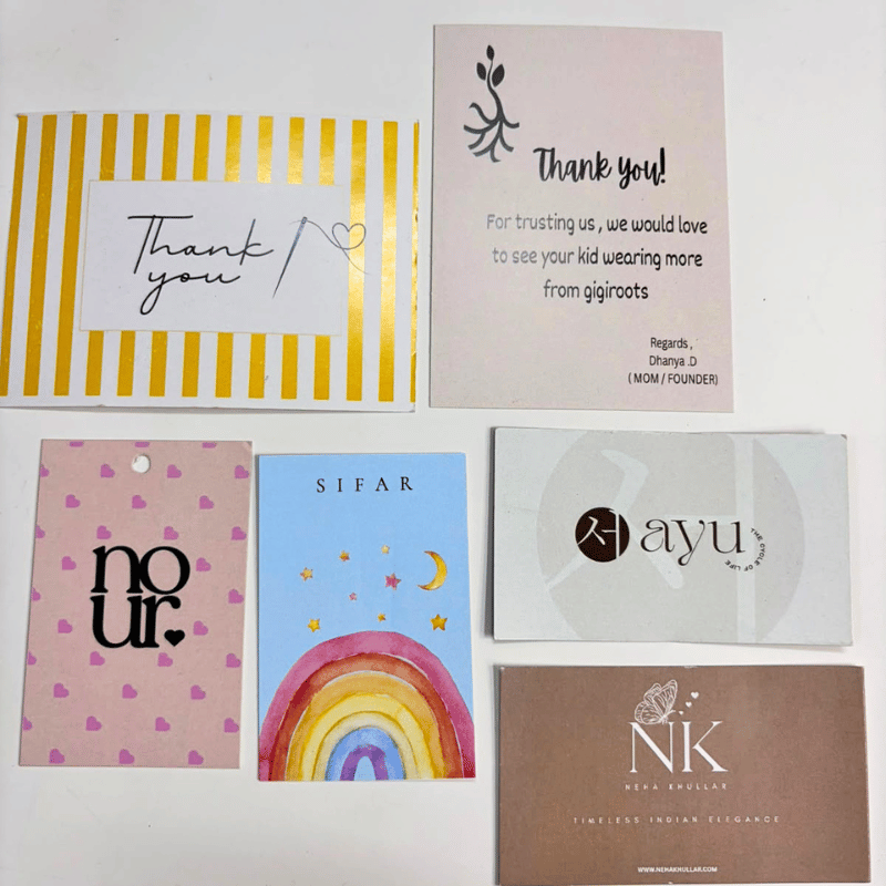 Standard paper Tags/Thank you card - Image 2