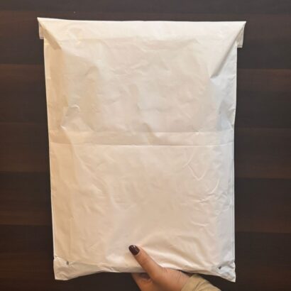 White Recycled Plastic mailers